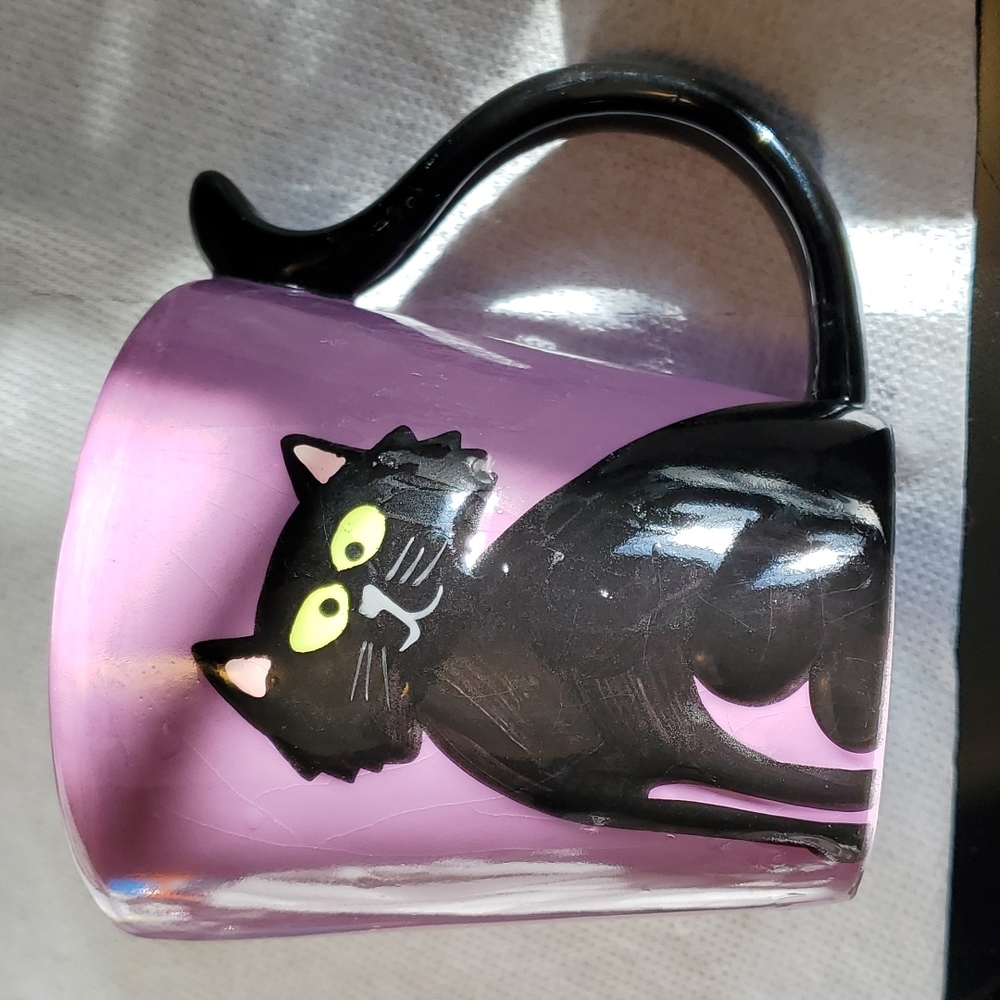 Boston Warehouse Halloween Cat Coffee Mug